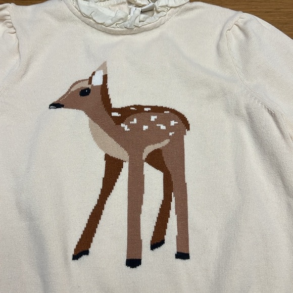Janie and Jack deer sweater size 12 - Picture 2 of 8